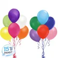 Karışık Renkli Pastel Balon 15 Adet