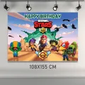 Brawl Stars Doğum Günü Parti Afişi (108x155 cm)
