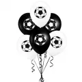 Taraftar Siyah Beyaz Baskılı Balon (10 Adet)