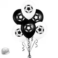 Taraftar Siyah Beyaz Baskılı Balon (10 Adet)