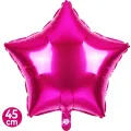 Yıldız Folyo Balon Fuşya (45 cm)