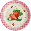 Çilek Temalı Karton Tabak (8 adet)
