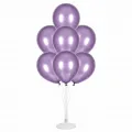 Balon Standı + Lila Metalik Balon