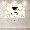2026 Mezunları Arka Fon Afişi (75x100 cm)