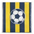 Sarı Lacivert Futbol Temalı Peçete (20 adet)