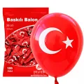 Ay Yıldızlı Türk Bayrağı Balon (100 adet)