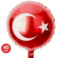 Ay Yıldız Türk Bayrağı Folyo Balon (45 cm)