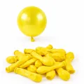 5 inch Mini Sarı Metalik Balon (10 Adet)