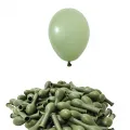 5 İnch Mini Küf Yeşili Pastel Balon (10 Adet)