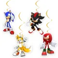 Sonic vs Shadow Spiralli Asma Süs (4 Adet)