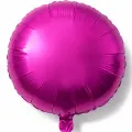 Yuvarlak Folyo Balon Fuşya (45 cm)