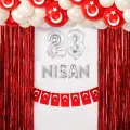 23 Nisan Arka Fon Süsleme Seti