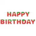 Çilek Temalı Happy Birthday Yazısı (170 cm)