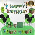 Minecraft Doğum Günü Süsleri Parti Seti (16 Kişilik)