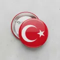 Ay Yıldız Türk Bayrağı Rozet (1 Adet)