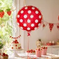 Puantiyeli Folyo Balon Kırmızı (45 cm)