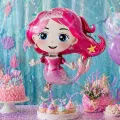Deniz Kızı Folyo Balon Pembe (50x68 cm)