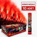 Kırmızı Maç Meşalesi (10 Adet)