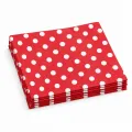 Kırmızı Üzeri Beyaz Puantiyeli Peçete (20 adet)