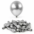 5 inch Mini Gümüş Krom Balon (10 Adet)