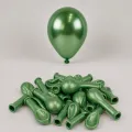 5 inch Mini Yeşil Metalik Balon (10 Adet)