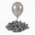 5 inch Mini Gümüş Metalik Balon (10 Adet)