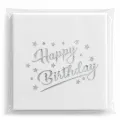 Happy Birthday Gümüş Varaklı Peçete (16 adet)