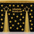 Mini Yıldız Folyo Balon Gold 3 Adet (10 inc-25 cm)