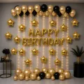 Mini Yıldız Folyo Balon Gold 3 Adet (10 inc-25 cm)