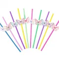 Kelebek Temalı Pipet (10 Adet)