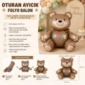 Oturan Ayıcık Folyo Balon (57x72 cm)