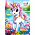 16 Sayfa Unicorn Boyama Kitabı Stickerlı 1 Adet