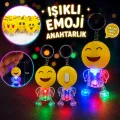 ışıklı Emoji Hediyelik Anahtarlık (1 Adet)