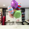 7li Şeker Folyo Balon + Balon Standı Set