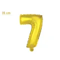 7 Rakam Folyo Balon - Gold – (35 cm - 16 inch)