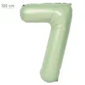 7 Rakam Folyo Balon – Su Yeşili – 100 cm (40 inch)