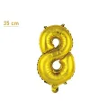 8 Rakam Folyo Balon - Gold – (35 cm - 16 inch)