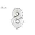 8 Rakam Folyo Balon – Gümüş – (35 cm - 16 inch)
