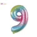 9 Rakam Folyo Balon – Gökkuşağı – 34 inch (80 cm)