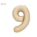 9 Rakam Folyo Balon – Karamel – 80 cm (34 inch)