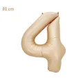 4 Rakam Folyo Balon – Karamel – 80 cm (34 inch)