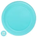 Açık Mavi Plastik Tabak Lüks (25 adet)