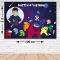Among Us Doğum Günü Afişi 70*100 cm