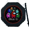 Among Us Pinyata Siyah 42 cm + Sopası