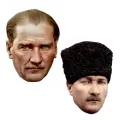 Atatürk Kağıt Maske 6 Adet