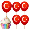 Ay Yıldız Balonlu Türk Bayrağı Kürdan (10 Adet)