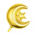 Ay Yıldızlı Folyo Balon Gold (49x55) cm