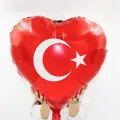 Ay Yıldızlı Kalpli Folyo Balon (60 cm)