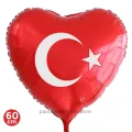 Ay Yıldızlı Kalpli Folyo Balon (60 cm)