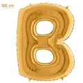 B Harf Folyo Balon – Gold – 100 cm (40 inch)